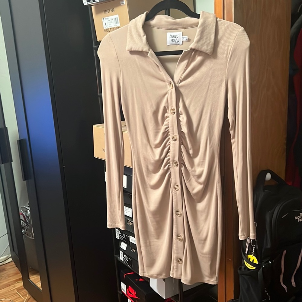 Princess Polly Beige Dress